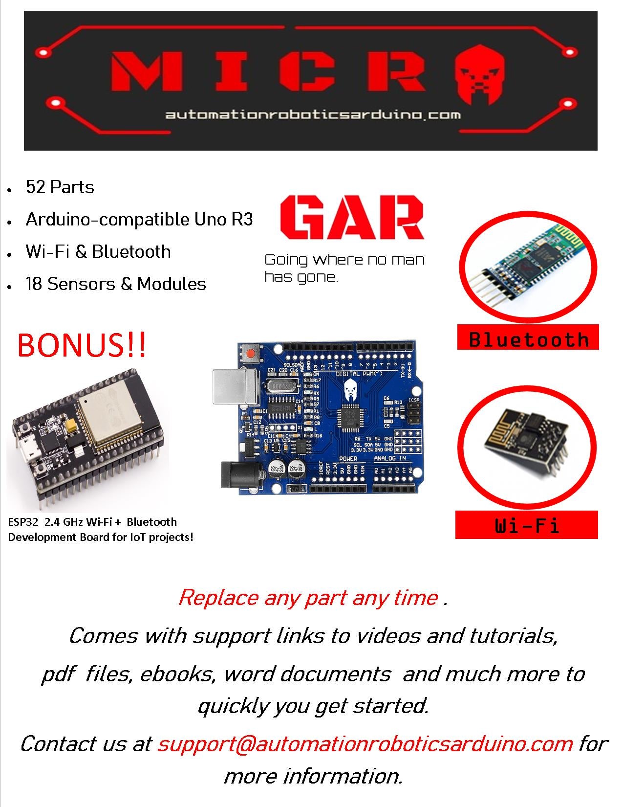 GAR Monster Starter Kit for Arduino – Goliath Automation & Robotics